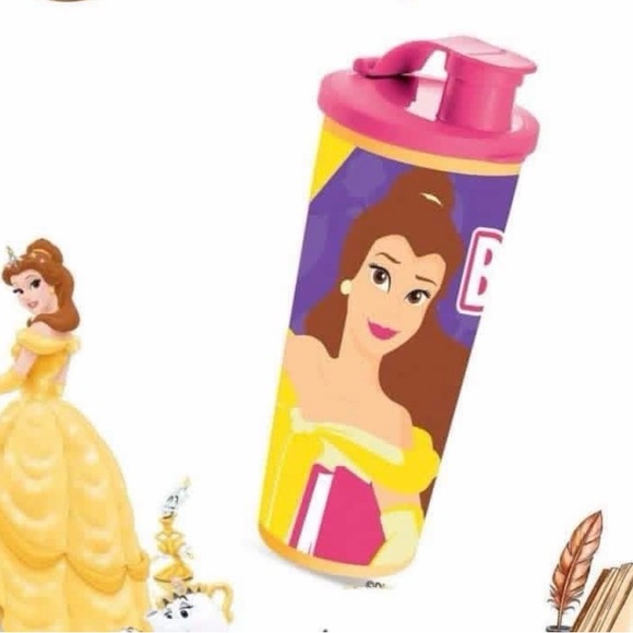 Disney Other - Disney Belle Purple and Pink Kids Water Bottle 16oz